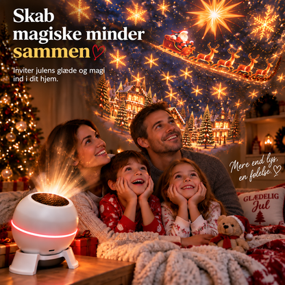 🎅🎄 SCNDR® Smart Holographic Projector (HD Smart Dynamic 5D) – julestemning i hele rummet