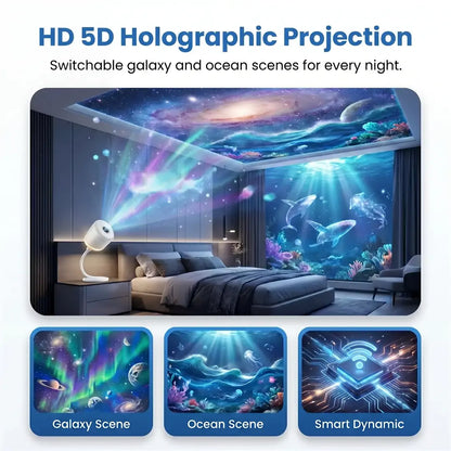 SCNDR® ✨NEXT-GEN Ultra HD Smart Dynamisk 5D Holografisk Projektorlampe ✨